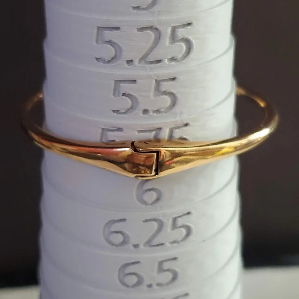 Kate Spade Lady Marmalade Gold Tone Crystal Disco Ball Hinge Cuff Bracelet - Picture 4 of 7